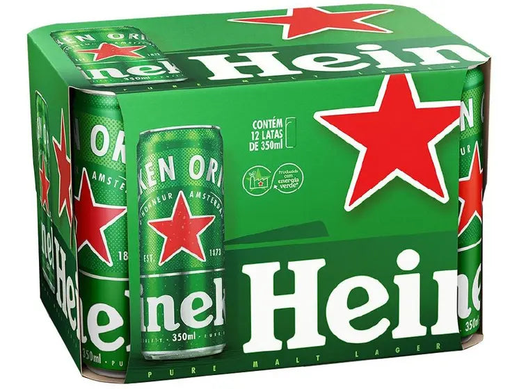 Cerveja Heineken Lata 350ml 72 Unidades - Lager Puro Malte